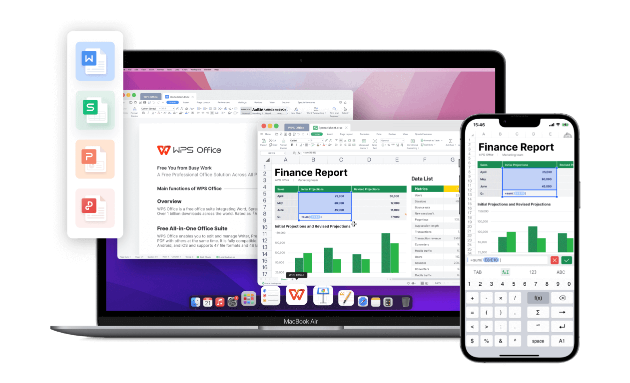 WPS Office for macOS v13/12/11 and more