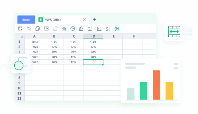 WPS Office Spreadsheet makes data analyzing easier