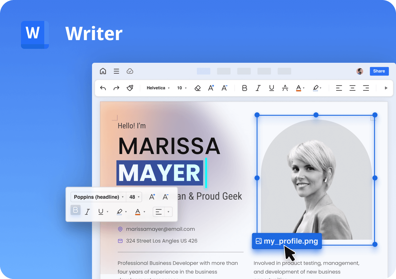 WPS Writer - free Word processor